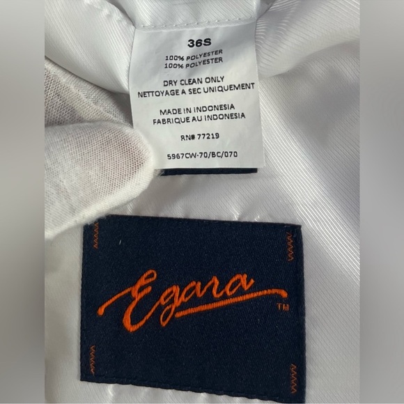 Egara White and Black Tuxedo Jacket with Shawl Collar - Picture 9 of 9